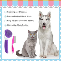 Cat Brushes for Indoor Cats - Purple - image 4