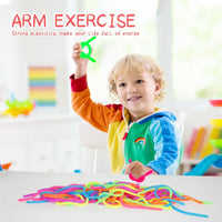 100 PCS Colorful Stretchy Fidget Strings Sensory Toys - image 4