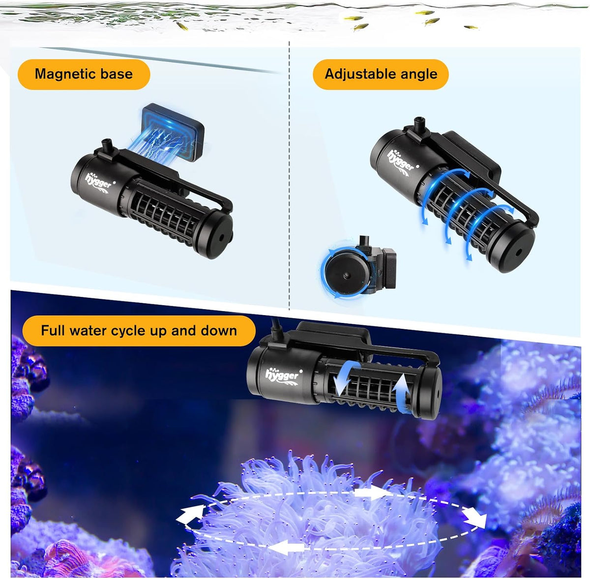 hygger Aquarium Wave Maker - 12W - image 2