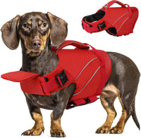 Queenmore Dog Life Jacket with Front Float - Large / Red
