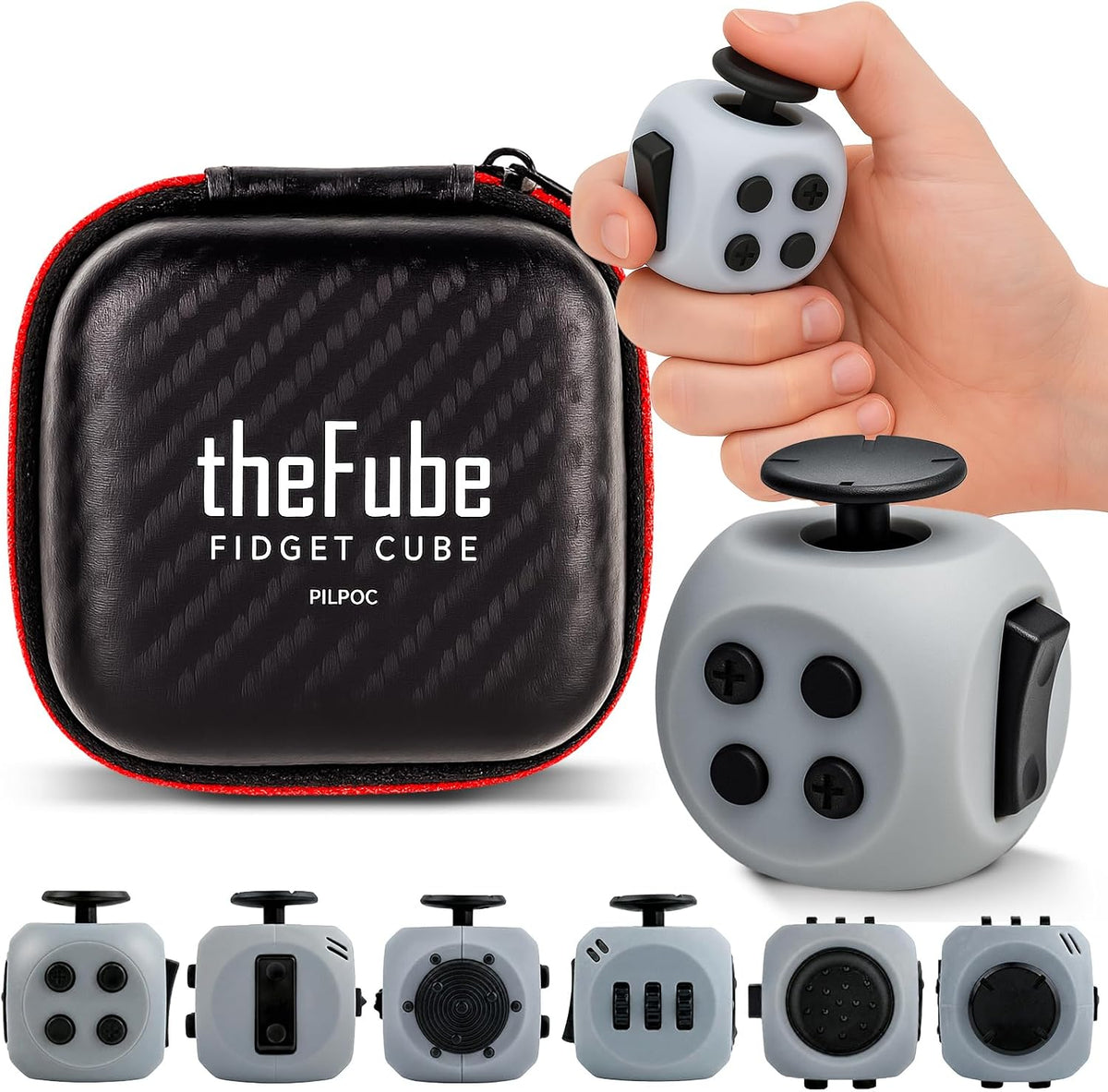 PILPOC theFube Fidget Cube - Charcoal