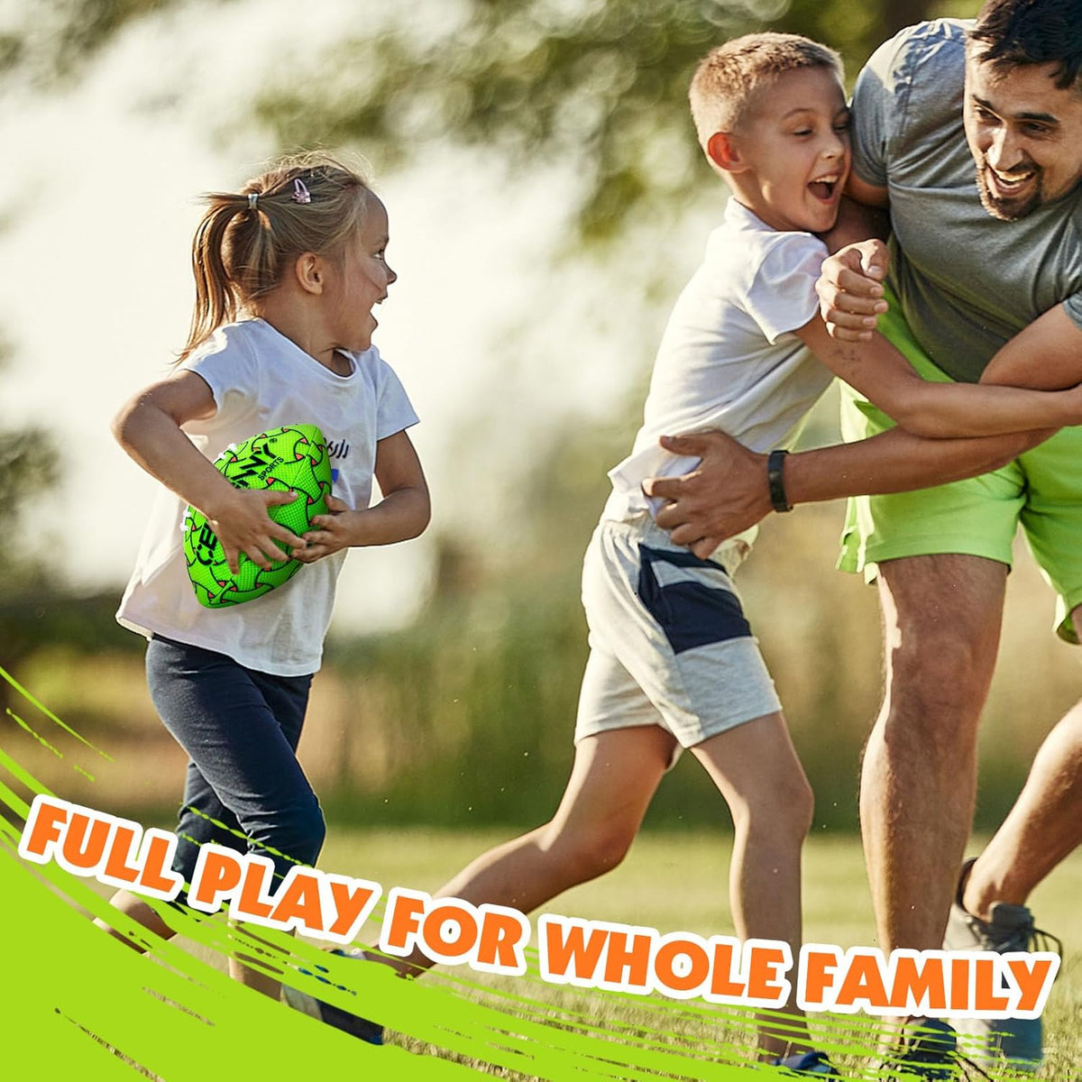 CERBONNY waterproof football for kids ages 3-12, all-weather youth training ball - view 2