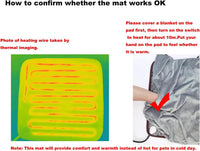 Pet Heating pad Outdoor Small Dog cat Heating pad Heated ped beds - Digital-Printfoot / 18X18 inch - image 4