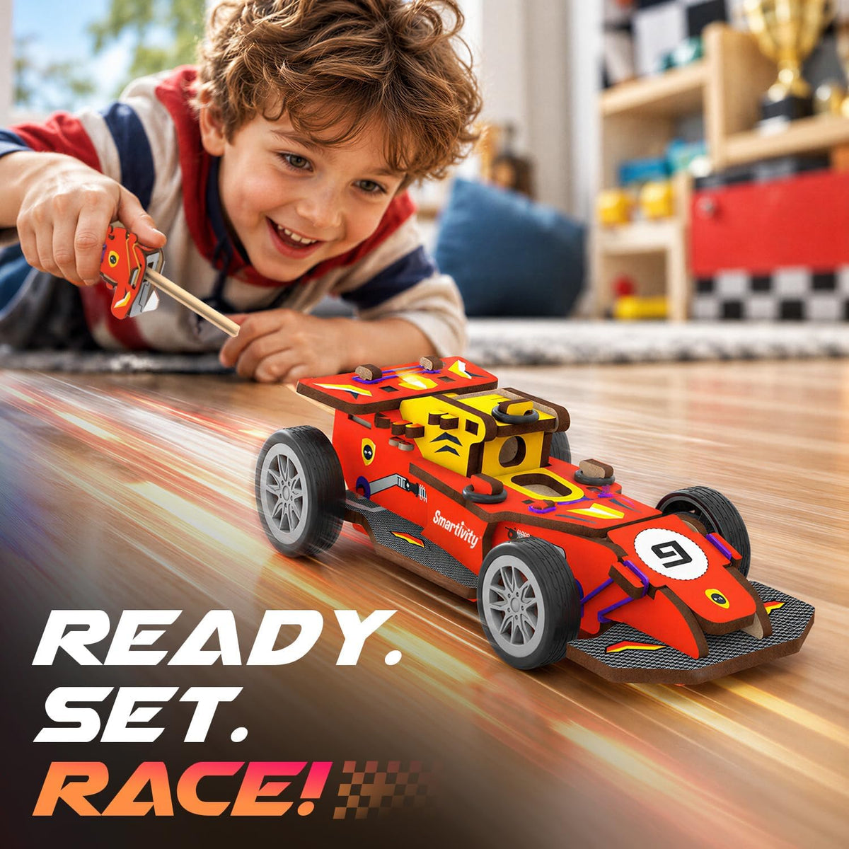 Smartivity DIY Mini Golf STEM Kit for Kids 6-12 Years – Fun for Kids & Family - Racing Car - image 2