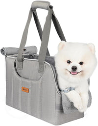 Dog Purse Carrier for Small Dogs Cats Rabbits Up to 12lbs - Grey