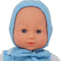 New York Doll Collection 11 inch soft body baby doll in polka dot onesie with pacifier and blanket - view 31