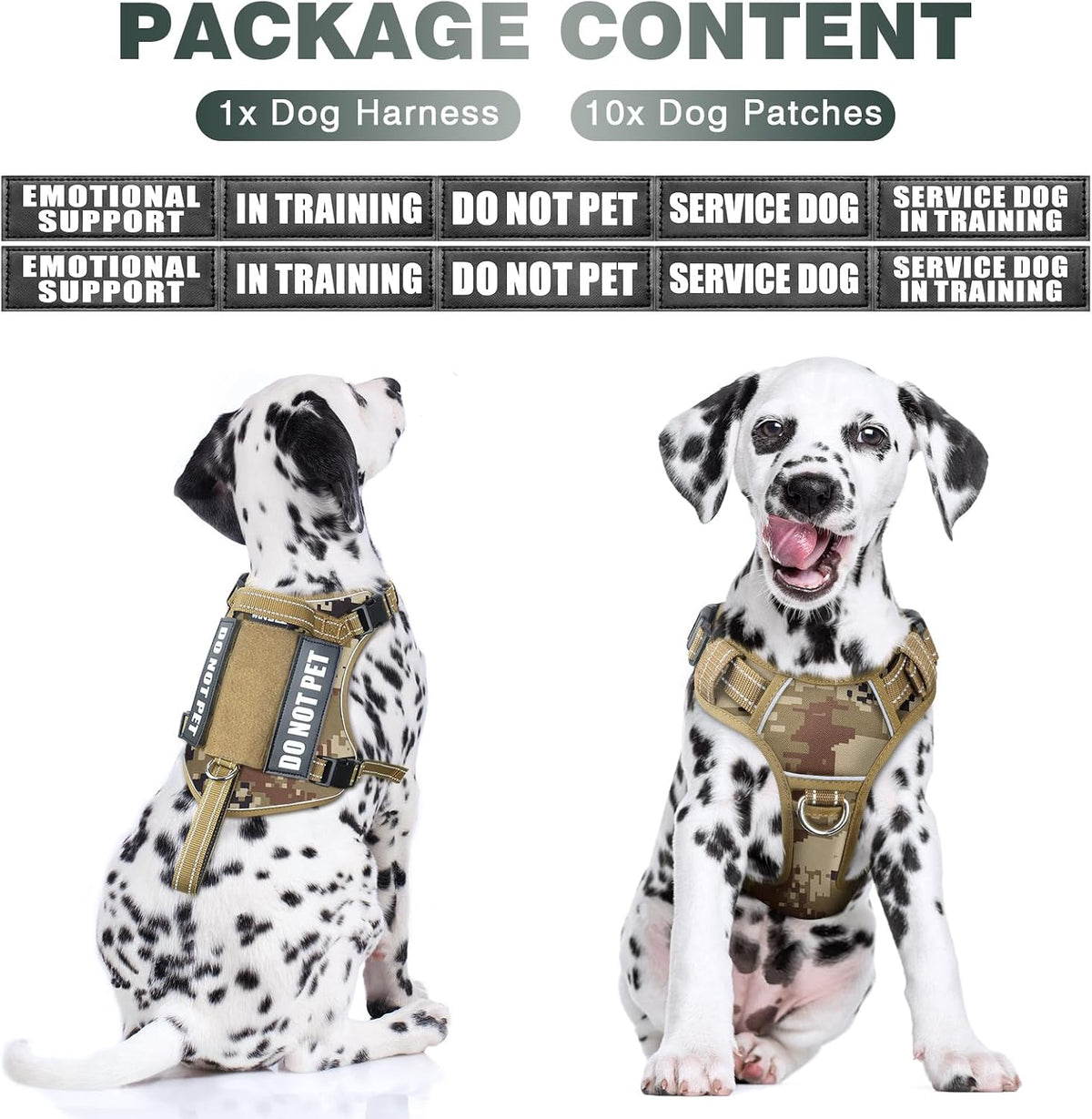 WINSEE Tactical Dog Harness - Medium / Desert Camo - image 2