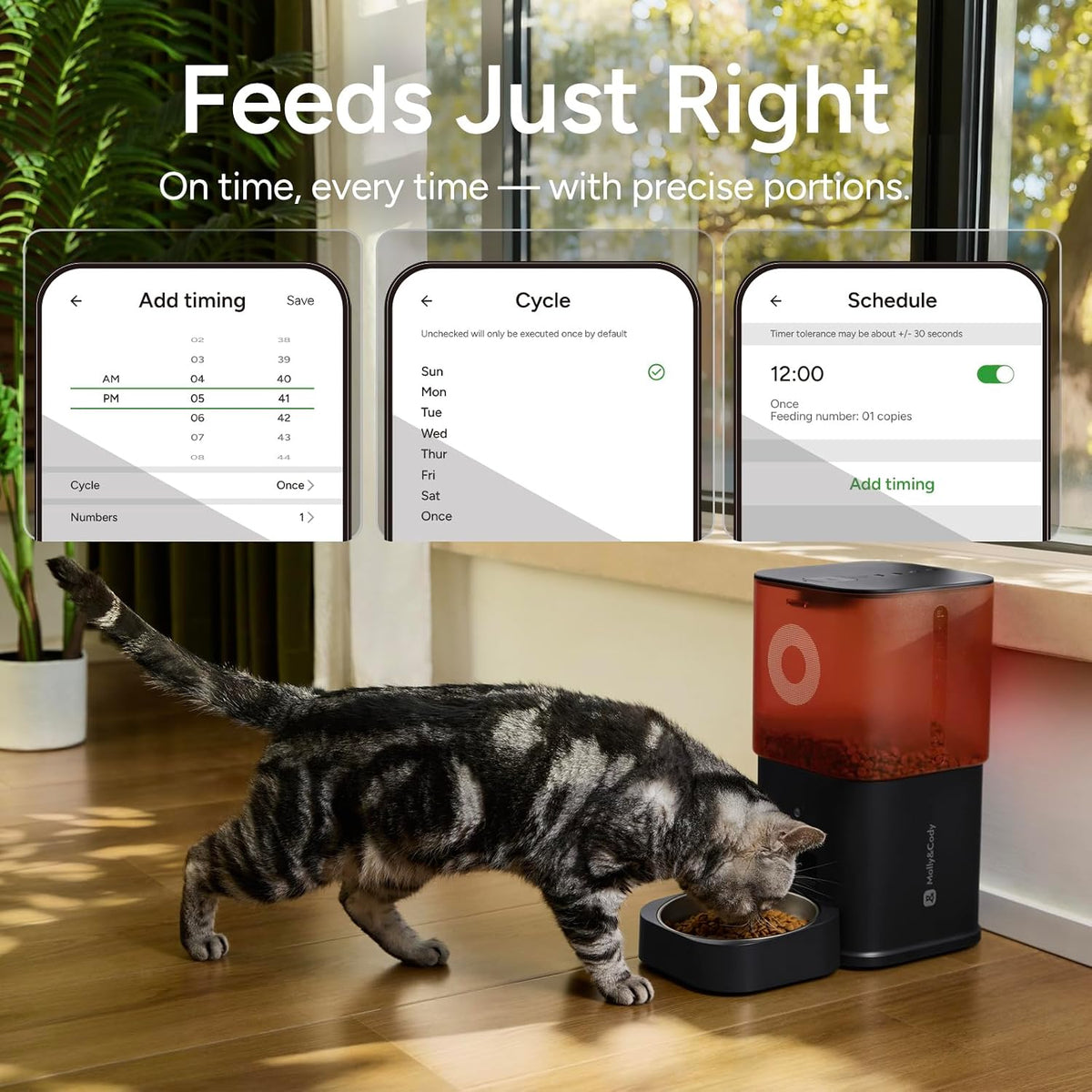 Automatic Cat Feeder with Camera: 6L Automatic Dog Feeder with 2-Way - 6LBlack - image 2