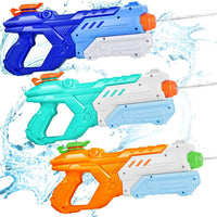 Quanquer 3 Pack Water Guns for Kids Adults - Blue Orange Cyan