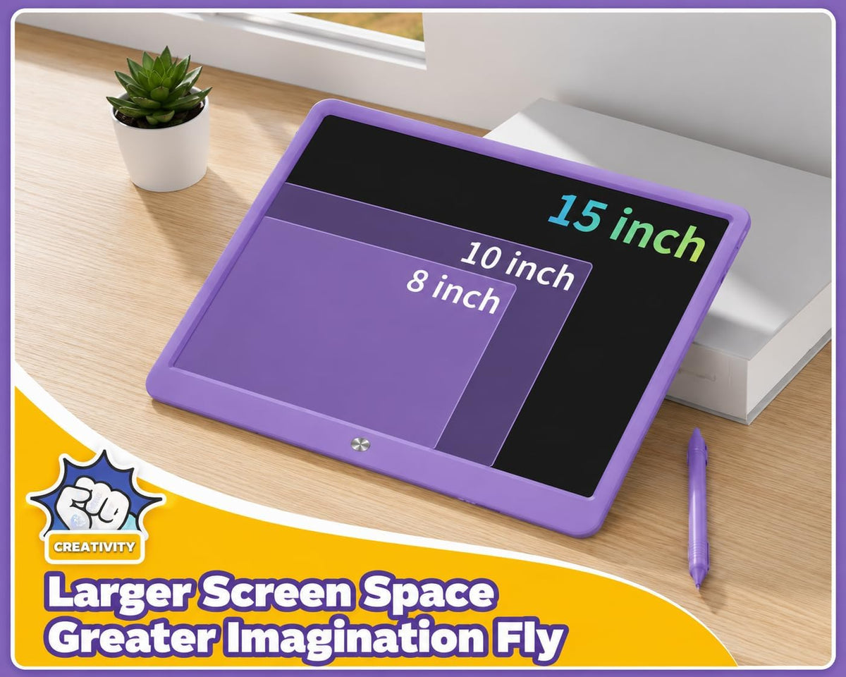 TEKFUN 15" LCD Writing Tablet for Kids - Purple / 15 Inch - image 3