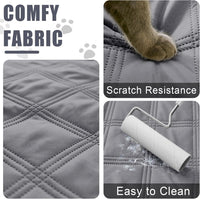 Smiry Waterproof Dog Bed Cover - Grey/Dark Grey / Lattice / 40x50 - image 4