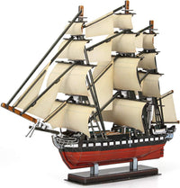 CubicFun Titanic 3D Model Ship Puzzle with LED Lights - USS Constitution | 1:188