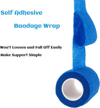 36 Rolls Elastic Self Adhesive Bandage Wrap 2 Inch, Breathable Non Woven Cohesive Bandage, Vet Wrap for Dogs, Ankle Sprains Swelling Medical First Aid Tape, Sports Athletic Tape Color