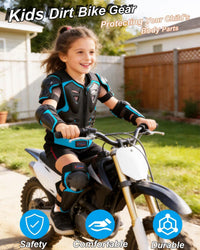 DBaoXiaoMu kids dirt bike gear armor vest suit with chest, back, knee and elbow protection - view 15