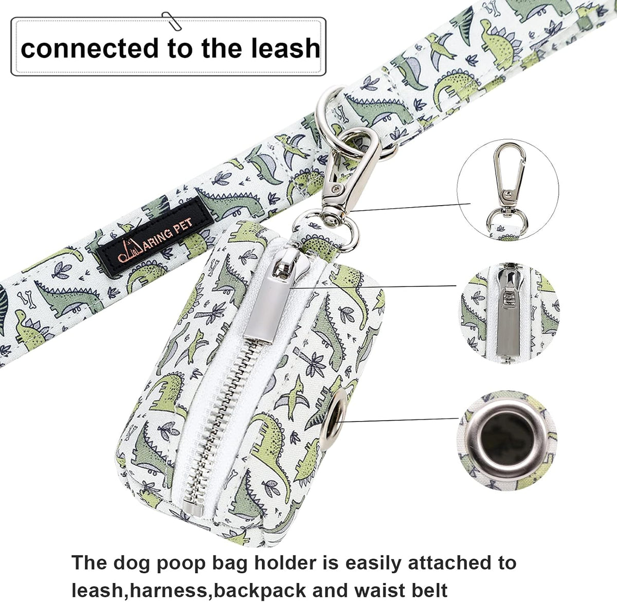 ARING PET Dog Waste Bag Dispenser - 1 Count (Pack of 1) / B:Dinosaur - image 3