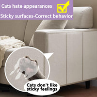 Anti Cat Scratch Tape, 4" x 30Yds, Transparent, Double Sided - 6" x 20Yards - image 3