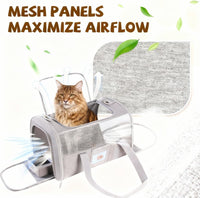 Soft Cat Carrier, Small Dog Bag Soft-Sided Cat Carriers - Gray / 17.0"L x 12.0"W x 11.0"H - image 3