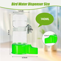 2 Pack Automatic Bird Cage Water Dispenser - Green / 1PCS Water Dispenser - image 2