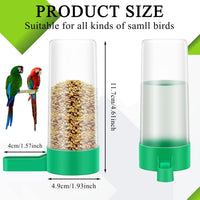 Lamoutor 4Pcs Bird Water Feeder Plastic Drinker Feeder Water Clip - image 2