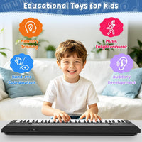 Kids Piano, 61 Keys Electronic Piano Keyboard with Microphone Musical Toy – Fun for Kids & Family - 24.4*6.3*1.8 inch - image 4