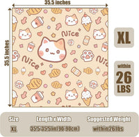 27.6" Cat Grooming Wrap Cat Wrap for Cutting Nails L – Essentials for Cats - XL-35.5inch (within 26lbs) / #D1 - image 2