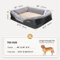 Medium Memory Foam Dog Bed Orthopedic Dog Bed & Sofa with Removable - XLarge-40"x30" - image 2