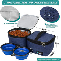 PetAmi Dog Travel Bag Organizer, Pet Supplies Diaper Tote - Medium - 14.5"L x 8.0"W x 12.0"H / Navy - image 3