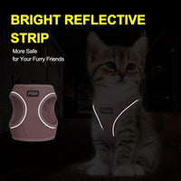 Fida Cat Harness and Leash Set for Walking Kitten and Puppy - XXXS (Neck:10.2"-11.4"; Girth:11.4"-12.6") / Pink - image 4