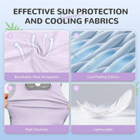 3 Pack Dog Cooling Vest with D-Ring Dog Tshirt Sun Protection Small - 1Pack Purple / Medium - image 4