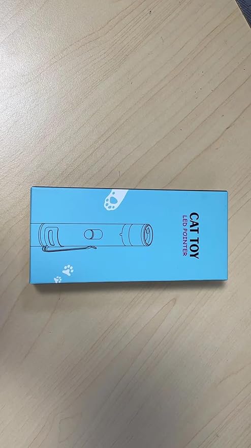 Cat Toy Pointer for Indoor Cats, 2 Pieces, USB Rechargeable Kitten Toys with 7 Adjustable Patterns, Interactive Chase Toys for Indoor Cats & Dogs, Training & Exercise Fun