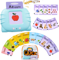 QuTZ Phonics Learning Toy for Preschool Kids - Blue / Basic 248 Words ABC+123