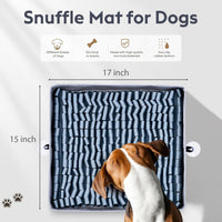 FunFurry Snuffle Mat for Dogs, Dog Puzzle Mat - Silver / 17" X 15" - image 2