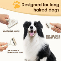 Professional Deshedding Dog Brush Grooming Kits - image 2