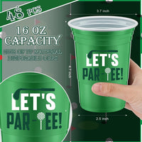 Norme 48 Pcs Checkered Flag Plastic Cups - Golf Ball - image 3