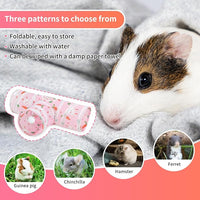 Rypet Guinea Pig Tunnel 3 Way Collapsible Small Pet Tunnels and Tubes with Interactive Ball for Baby Rabbit Ferret Hamster Chinchilla Hedgehog Hiding and Resting-Pink