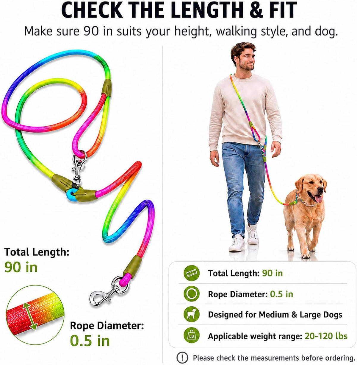 Hands Free Dog Leash Crossbody Dog Running Leash Handsfree Pet Rope - Multicolor / For Single Dog - image 4