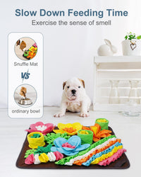 Snuffle Mat for Dogs, 15.4in Felt Wool for Small/Medium Pet Puzzle – Essentials for Dogs - Brown / 20"L x 20"W - image 4