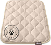 Paw Inspired Washable Padded Crate Mats for Dogs - 30 Inch / Tan