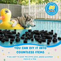 Frienda pool noodle bits, 50 colorful foam noodle pieces in assorted sizes - view 20