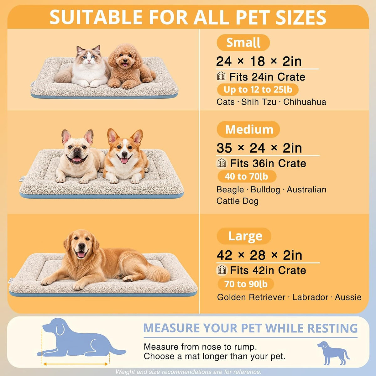 Cooling Mat for Dogs, 28"x 19" Thick & Durable Dog Cooling Mat - Light Gray / M - image 2