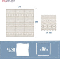 Play Platoon Kids Play Mat, 9 Tile 72x72 Inch - 72"L x 72"W x 0.6"Th / Canyon - image 2