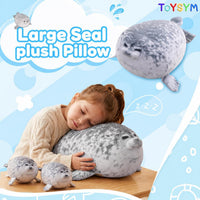 TOYSYM Seal Plush with 4 Babies - Gray - image 2