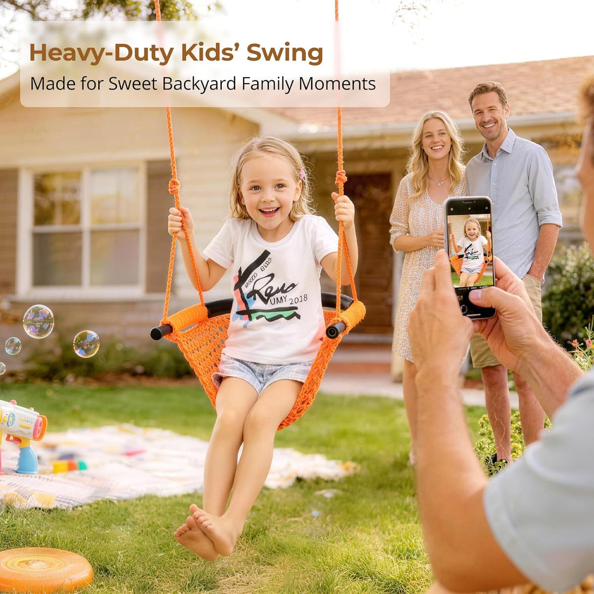 JKsmart Kids Net Swing Seat - Orange / 1 Pack - image 4