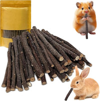 600g Apple Sticks Small Animals Wooden Pet Chew Treats Toys for Guinea Pigs Hamsters Rabbits Chinchillas Squirrels Small Animal Molar Wood Treats Toys