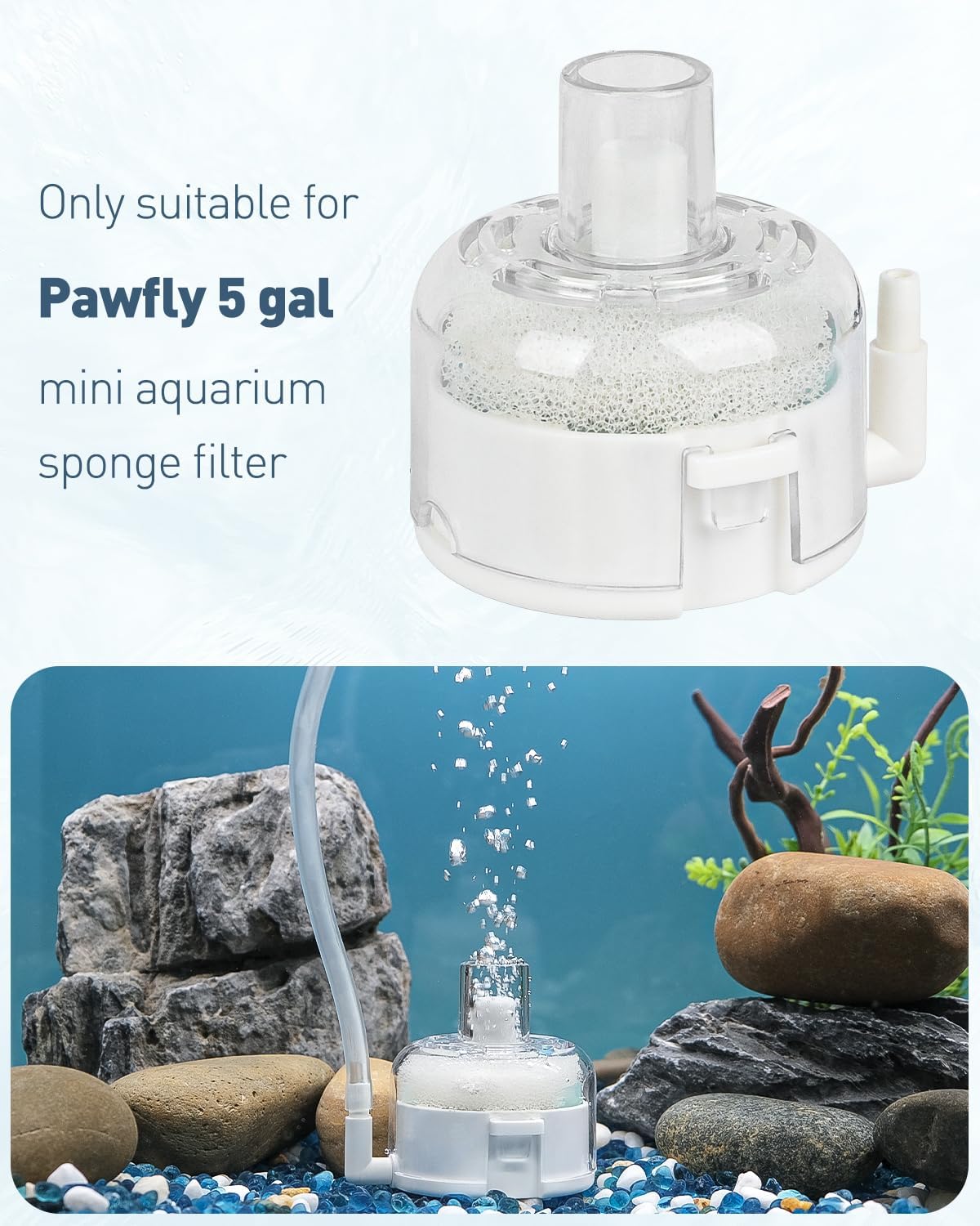 Pawfly Mini Aquarium Sponge Filter - Replacement Sponges(Small) - image 2