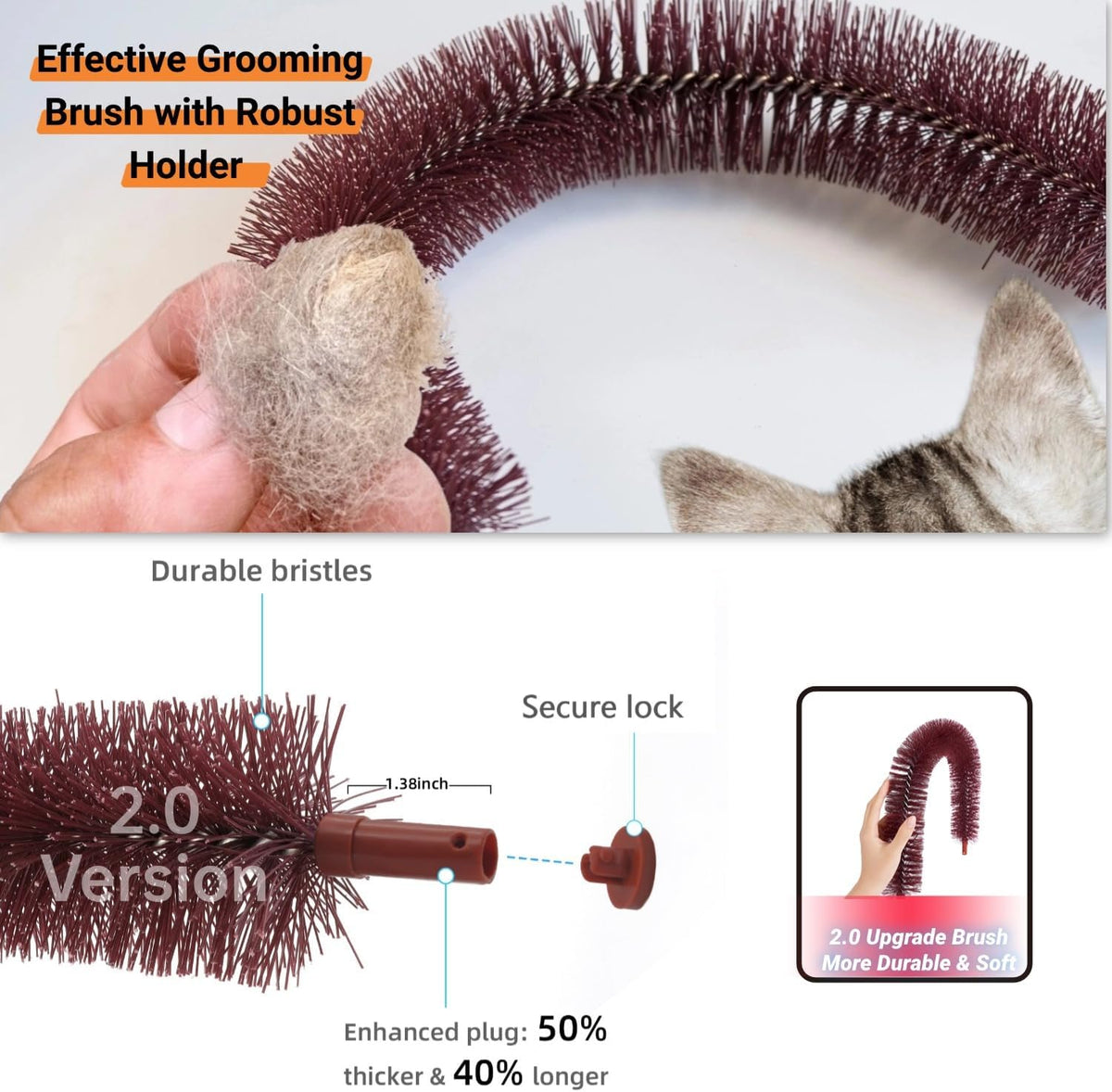Happi N Pets Large Cat Self Groomer - Medium - image 3