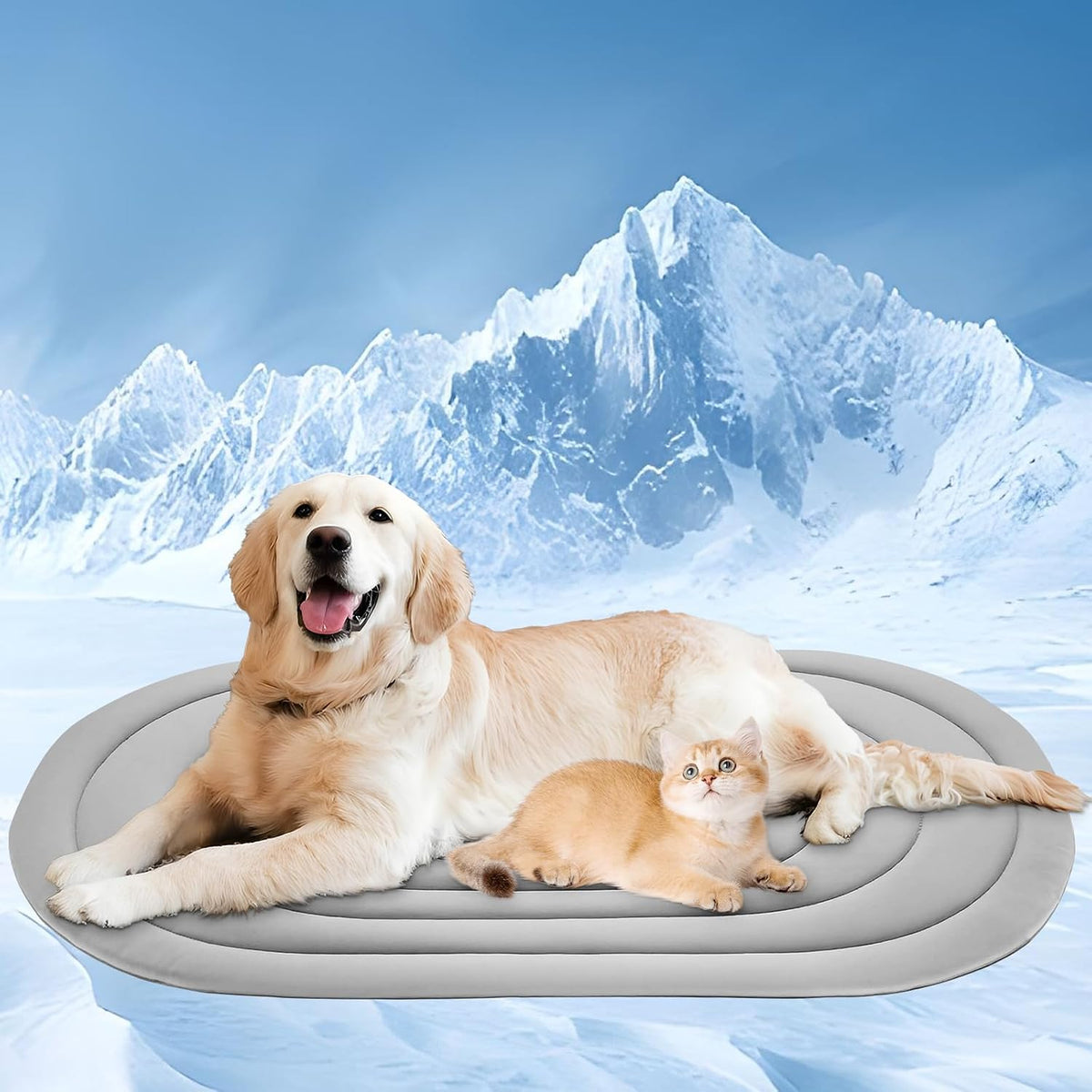 Papettly Pet Dog Cooling Mat 39“x27.5” Reversible Cooling Pad - 39x27 IN