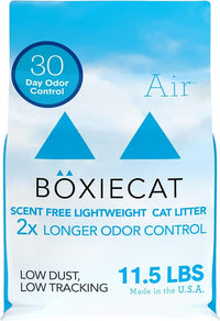 Boxie® Unscented 30 Day Natural Odor Control Cat Litter, 11.5lb Lightweight Plant Based Kitty Litter