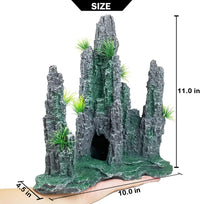 Extra Large Aquarium Decorations Large Fish Tank Rocks Hideout – Essentials for Fish - Muti Peak Large Mountain View - image 4