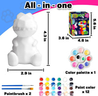 FUNZBO 4.3in Paint Your Own Dinosaur Lamp Kit - Dinosaur - image 2